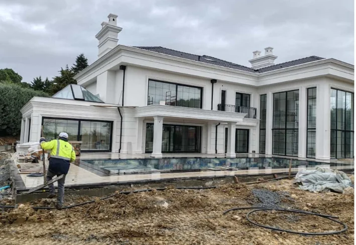 Alkent 2000 villa projesinin dış cephe görünüşü
